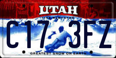 UT license plate C173FZ