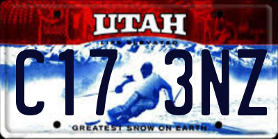 UT license plate C173NZ