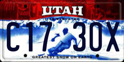 UT license plate C173OX