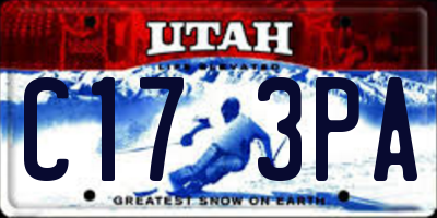 UT license plate C173PA