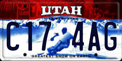 UT license plate C174AG