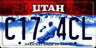 UT license plate C174CL