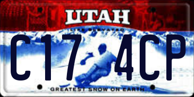 UT license plate C174CP