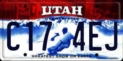 UT license plate C174EJ