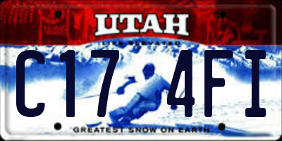 UT license plate C174FI