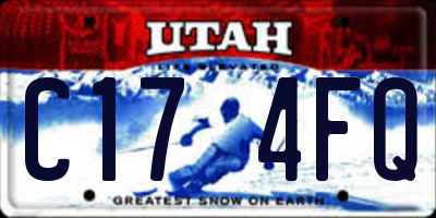 UT license plate C174FQ