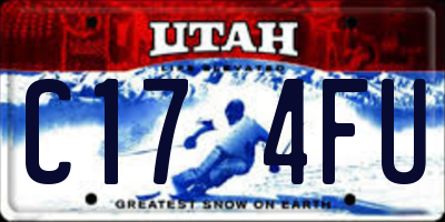 UT license plate C174FU