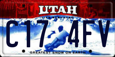 UT license plate C174FV