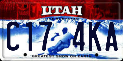 UT license plate C174KA