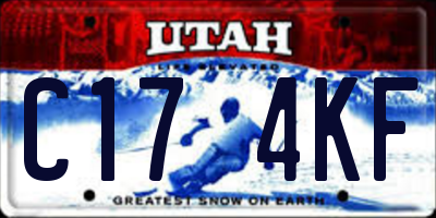 UT license plate C174KF