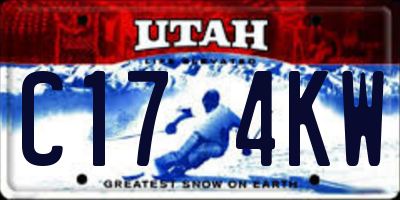 UT license plate C174KW