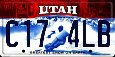 UT license plate C174LB