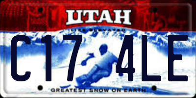 UT license plate C174LE
