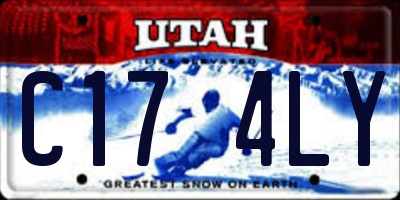 UT license plate C174LY