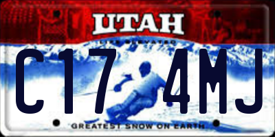 UT license plate C174MJ