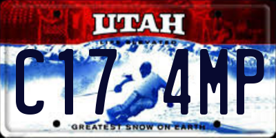 UT license plate C174MP