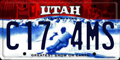 UT license plate C174MS