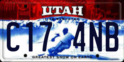 UT license plate C174NB