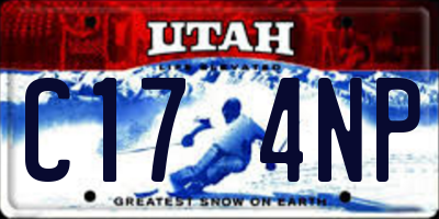 UT license plate C174NP
