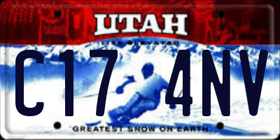 UT license plate C174NV
