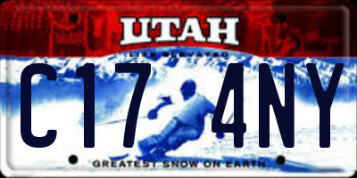 UT license plate C174NY