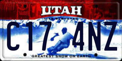 UT license plate C174NZ