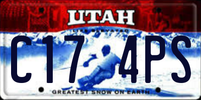 UT license plate C174PS
