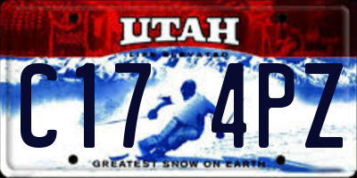 UT license plate C174PZ