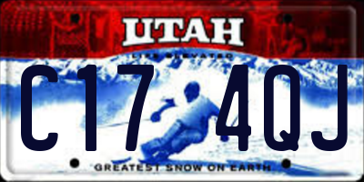 UT license plate C174QJ