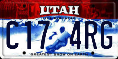 UT license plate C174RG