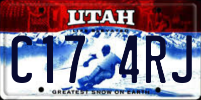 UT license plate C174RJ