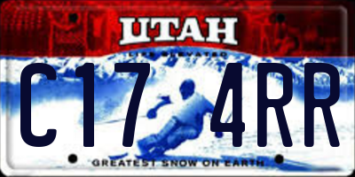 UT license plate C174RR
