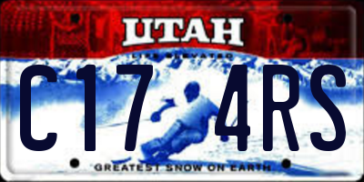 UT license plate C174RS