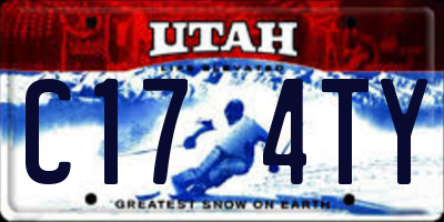 UT license plate C174TY