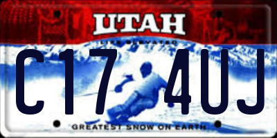 UT license plate C174UJ