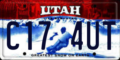UT license plate C174UT