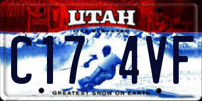 UT license plate C174VF