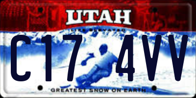 UT license plate C174VV