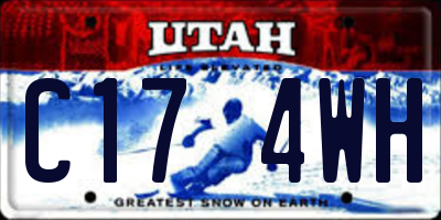 UT license plate C174WH