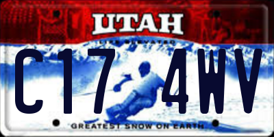 UT license plate C174WV