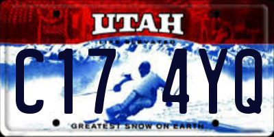 UT license plate C174YQ
