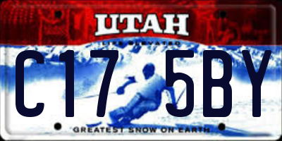 UT license plate C175BY