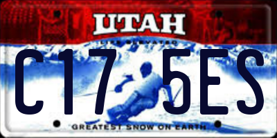 UT license plate C175ES
