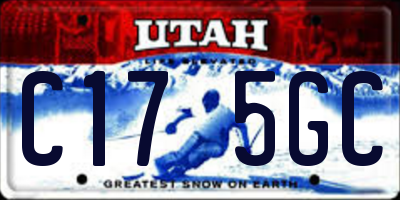 UT license plate C175GC
