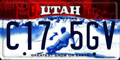 UT license plate C175GV