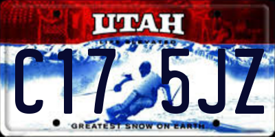 UT license plate C175JZ