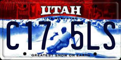 UT license plate C175LS