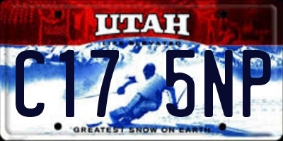 UT license plate C175NP