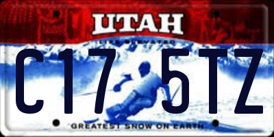 UT license plate C175TZ