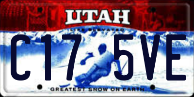 UT license plate C175VE
